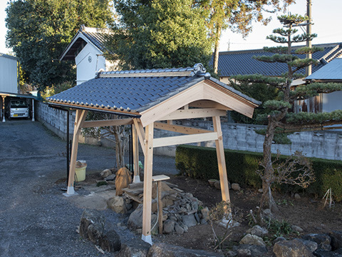 鳩山町　井戸小屋　施工事例